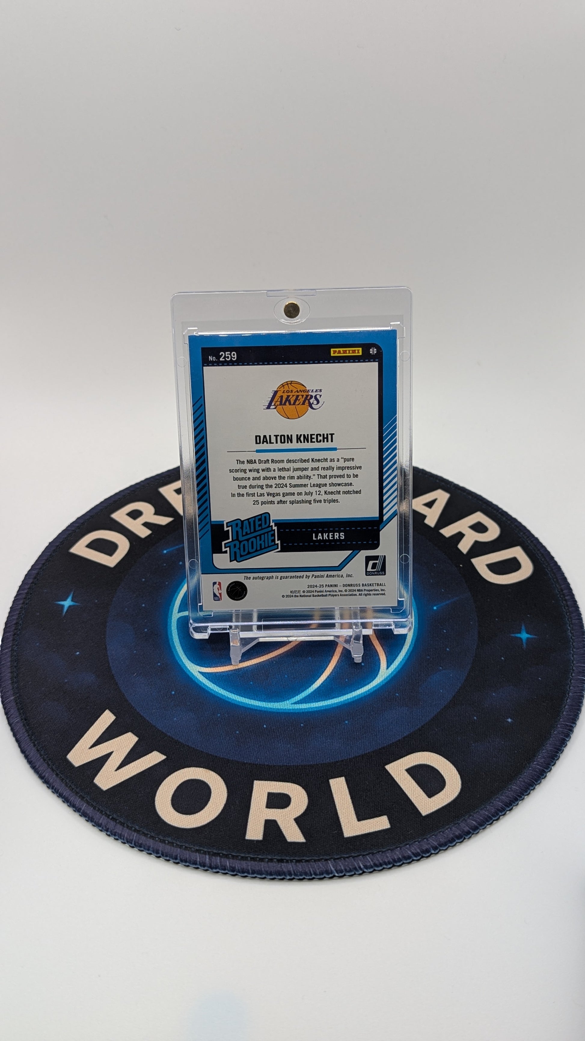 2024-25 Panini Donruss NBA Dalton Knecht Auto Rookie Red Refractor SSP
