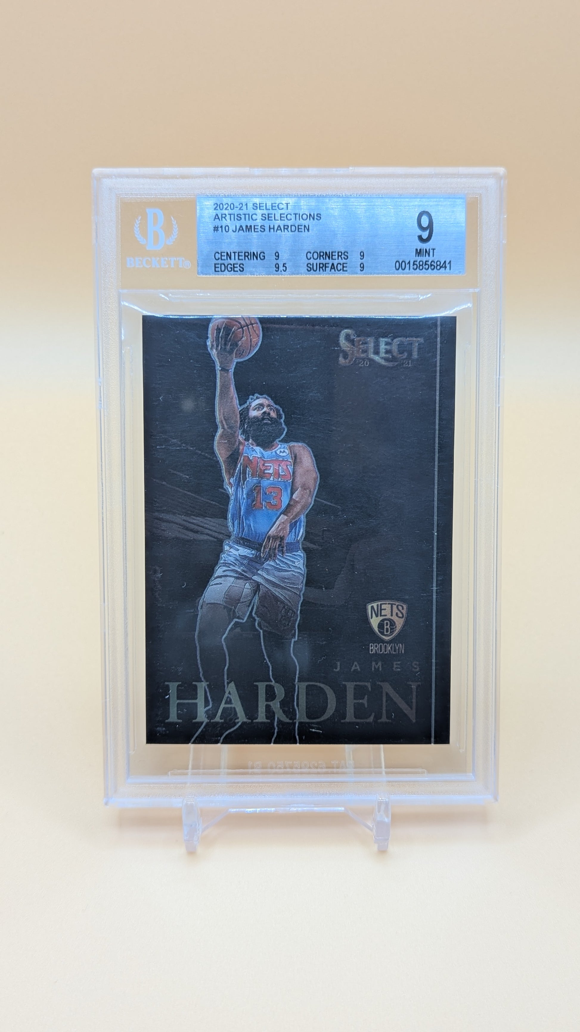 2020-2021 Select Artistic Selections James Harden SSP - Beckett - 9