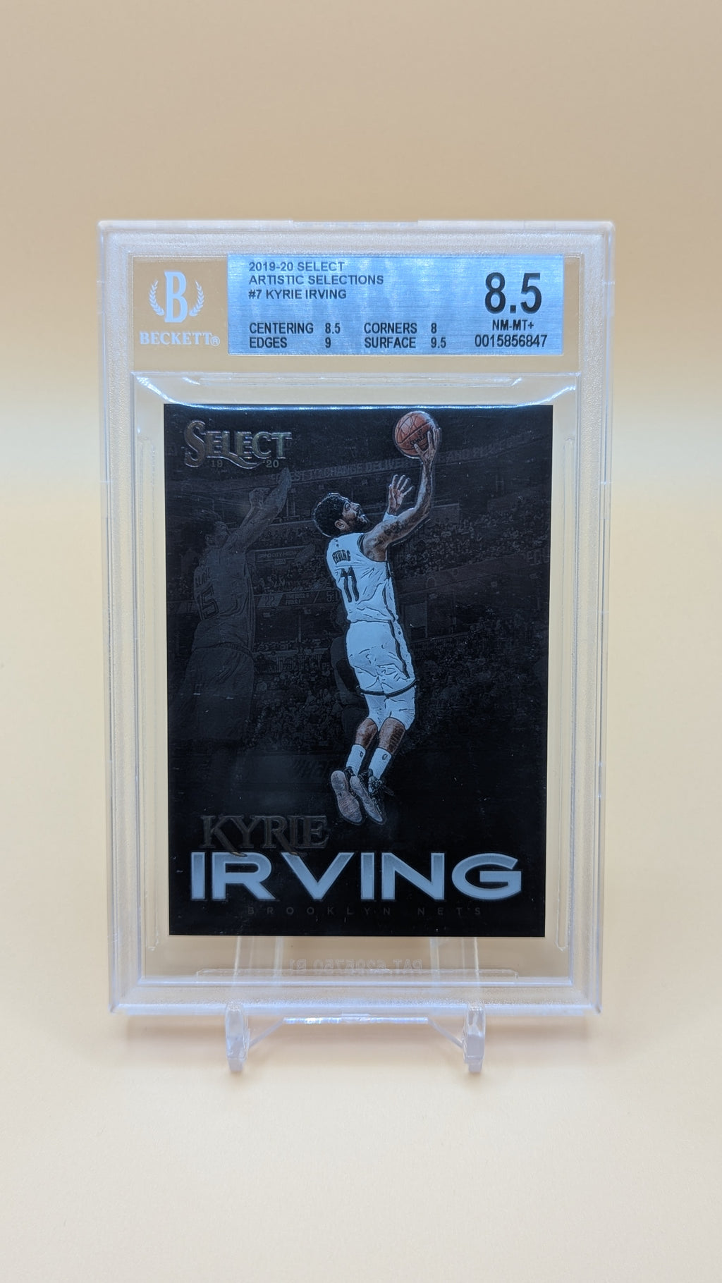 2019-2020 Select Artistic Selections Kyrie Irving SSP - Beckett - 8.5
