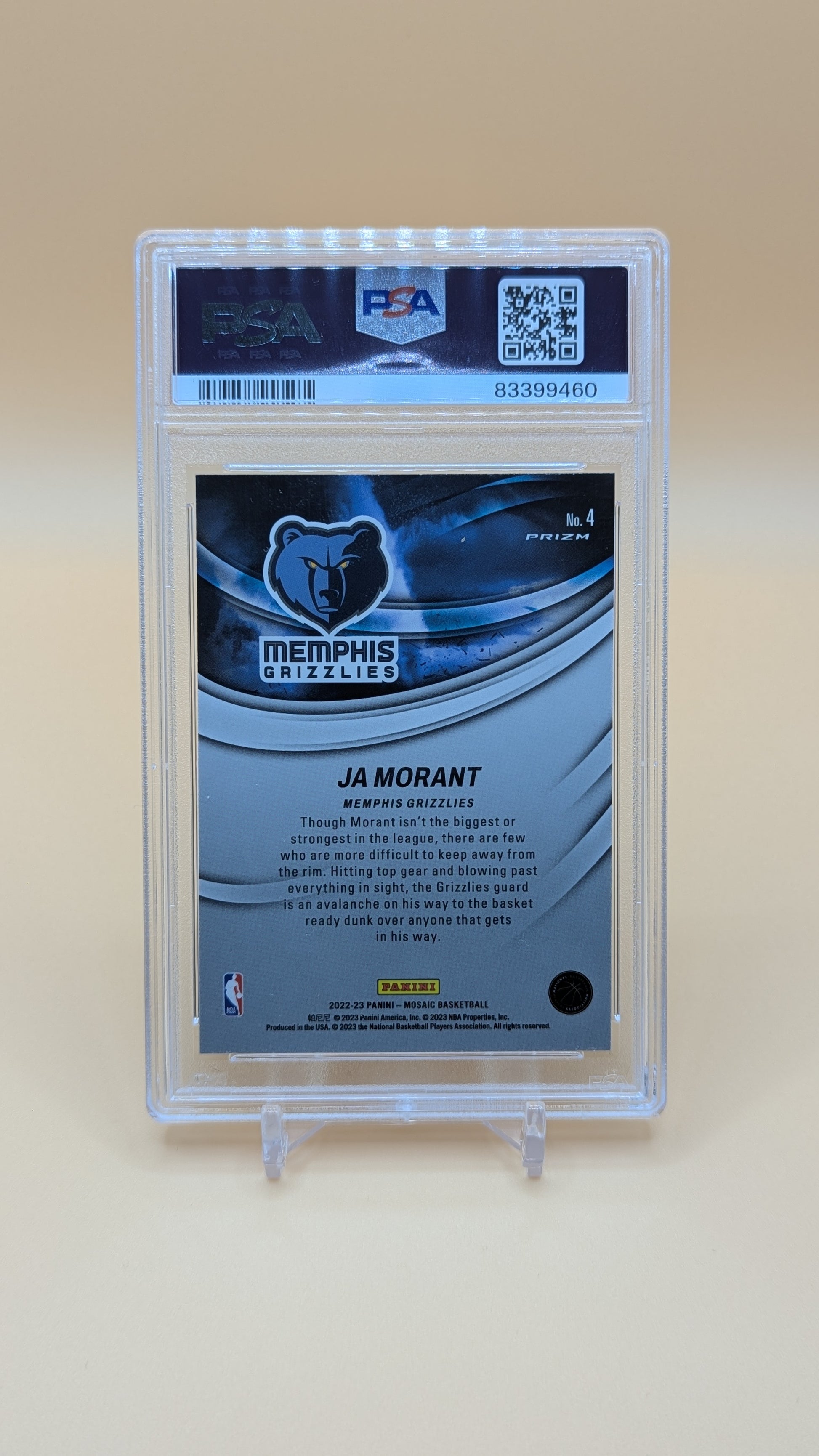 2022 Mosiac Ja Morant Storm Chasers SSP  - PSA - 10