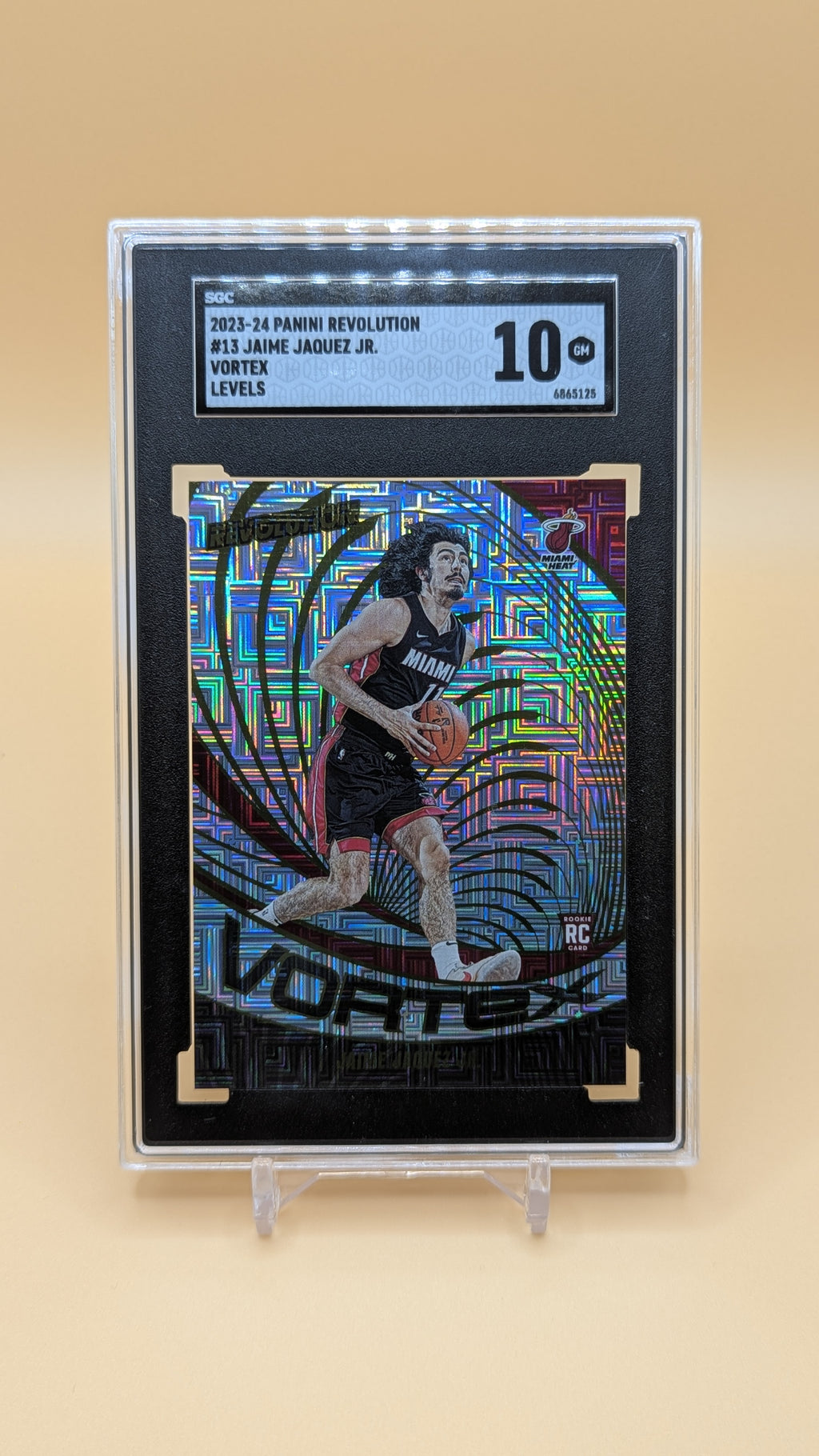 2023-2024 Panini Revolution Jaime Jaquez Jr. Vortex Levels- RC - SGC - 10