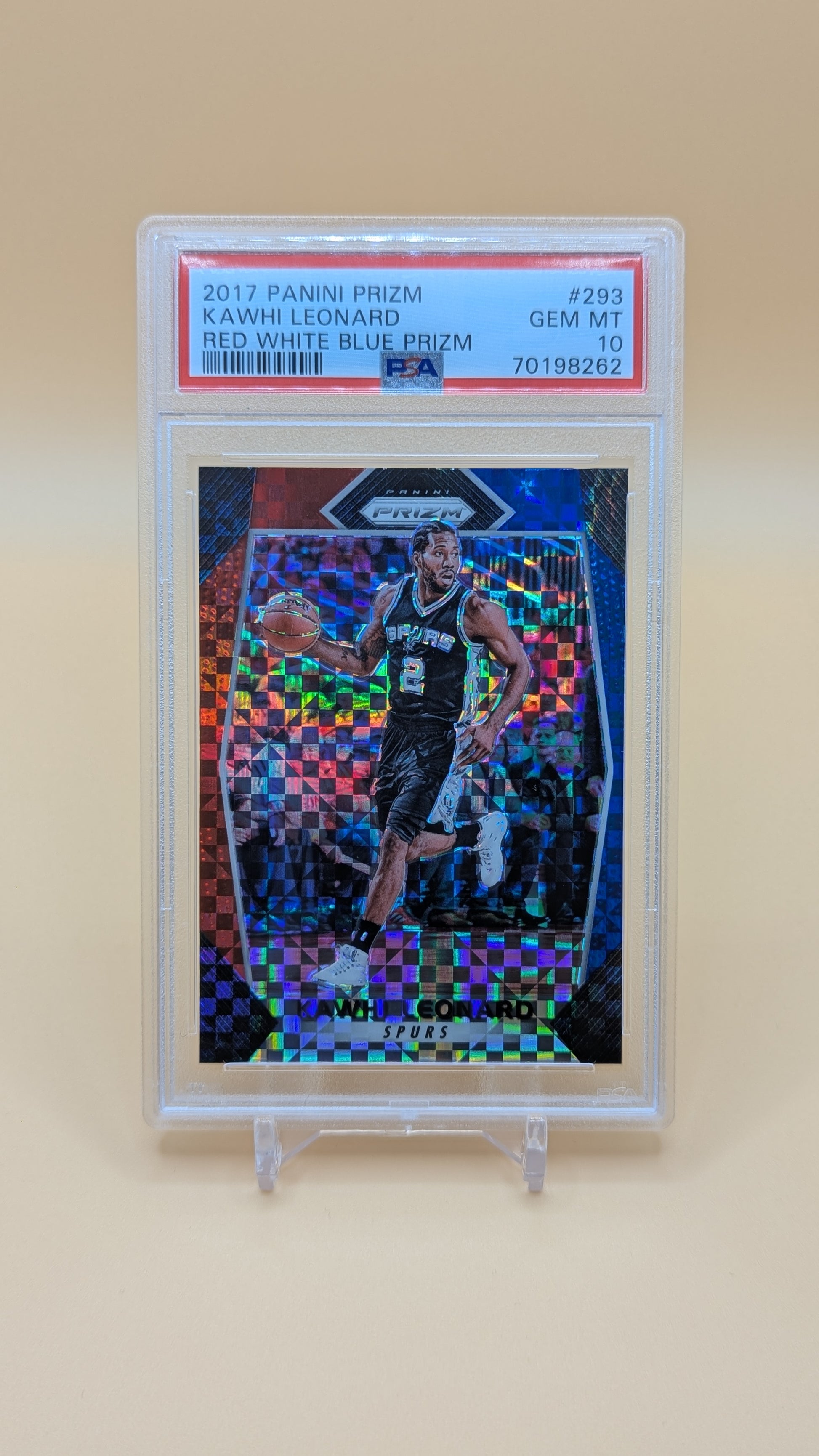 2017 Prizm RWB Kawhi Leonard - PSA - 10