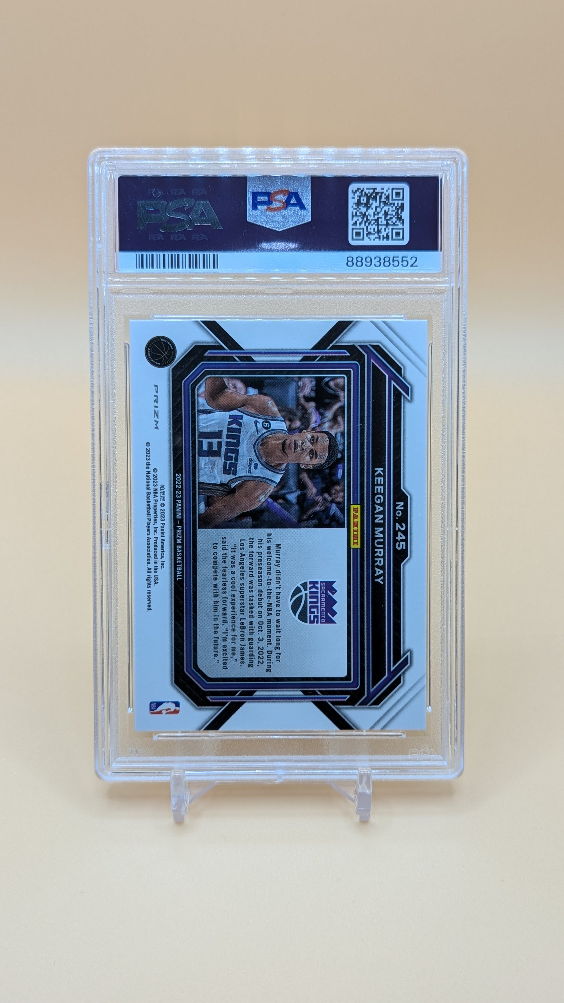 2022 Keegan Murray Prizm Cariation Disco- RC - PSA - 10
