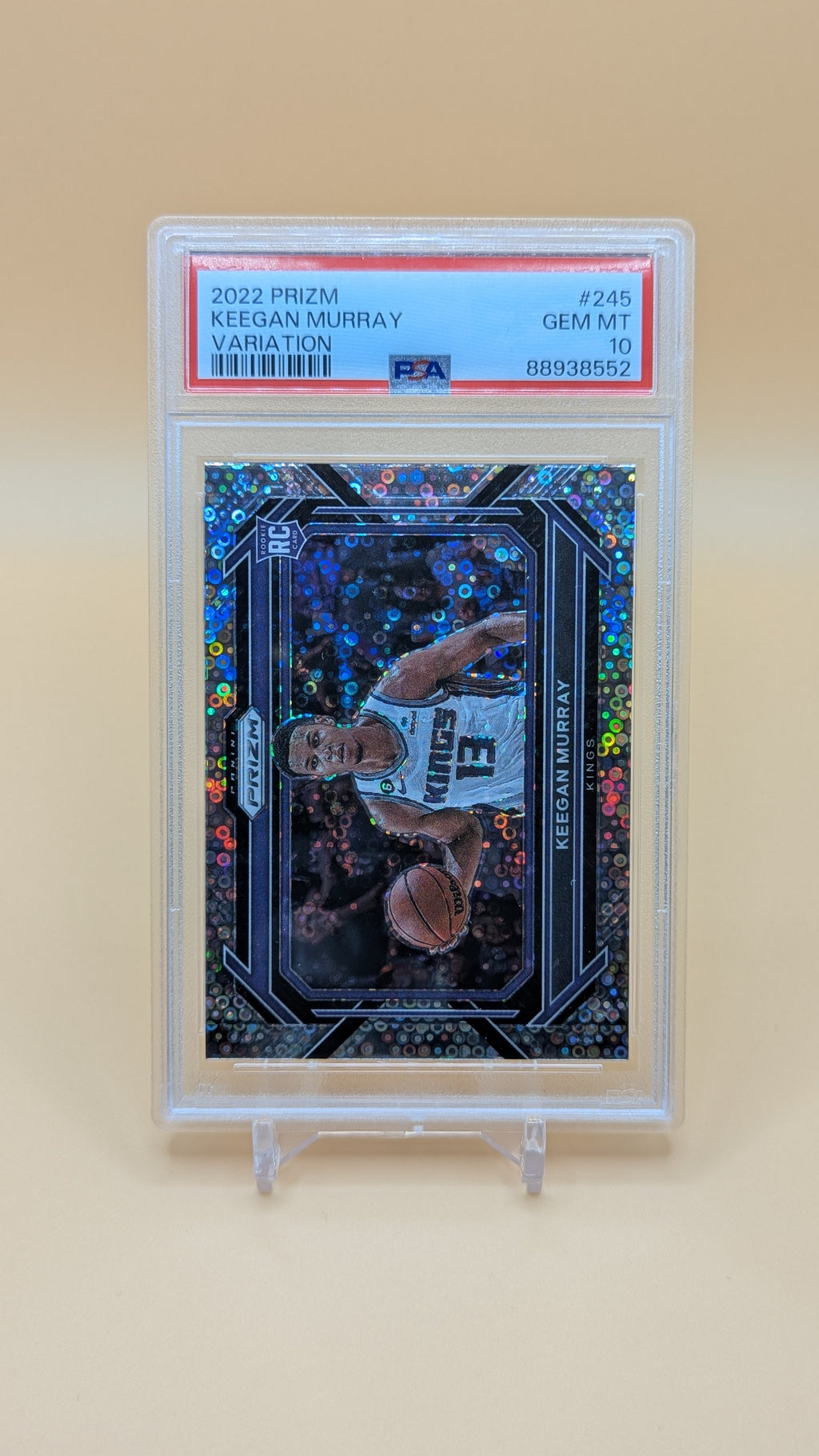 2022 Keegan Murray Prizm Cariation Disco- RC - PSA - 10