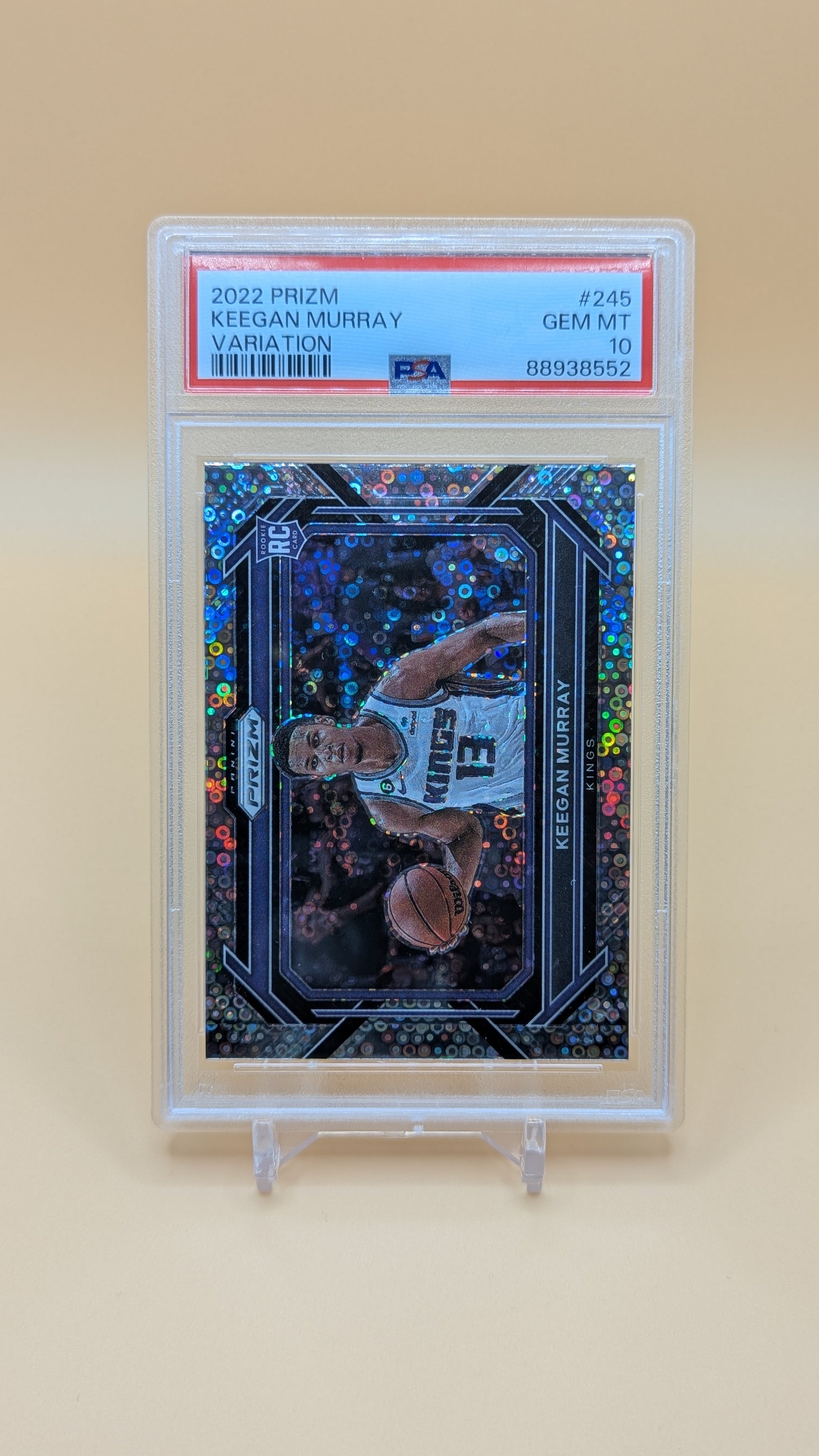 2022 Keegan Murray Prizm Cariation Disco- RC - PSA - 10