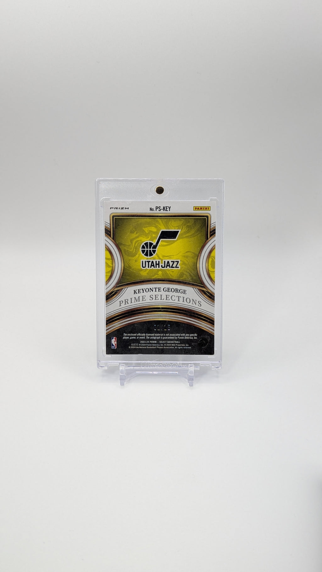 2023 PANINI SELECT PURPLE PULSAR FOTL KEYONTE GEORGE RC /15