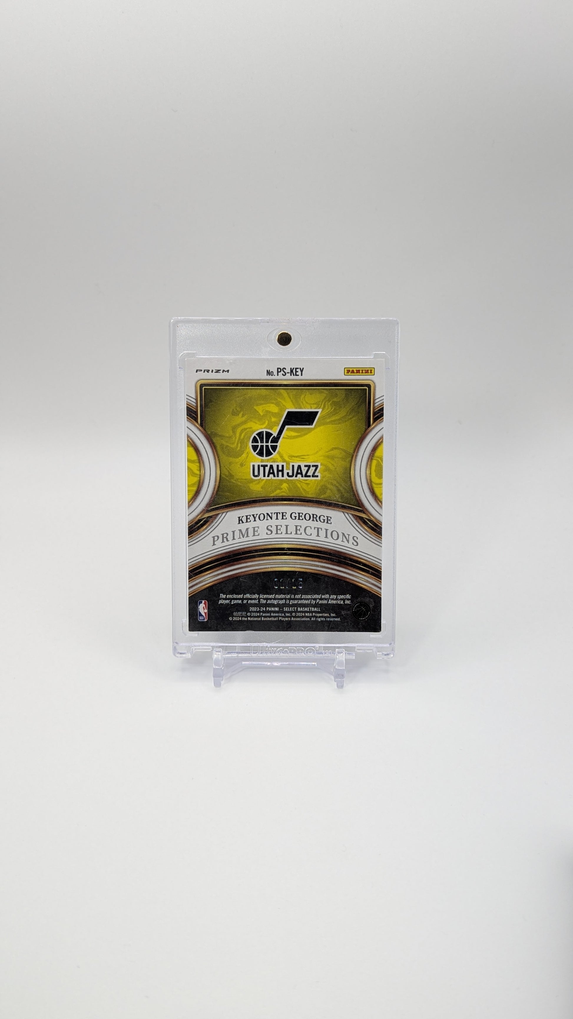 2023 PANINI SELECT PURPLE PULSAR FOTL KEYONTE GEORGE RC /15
