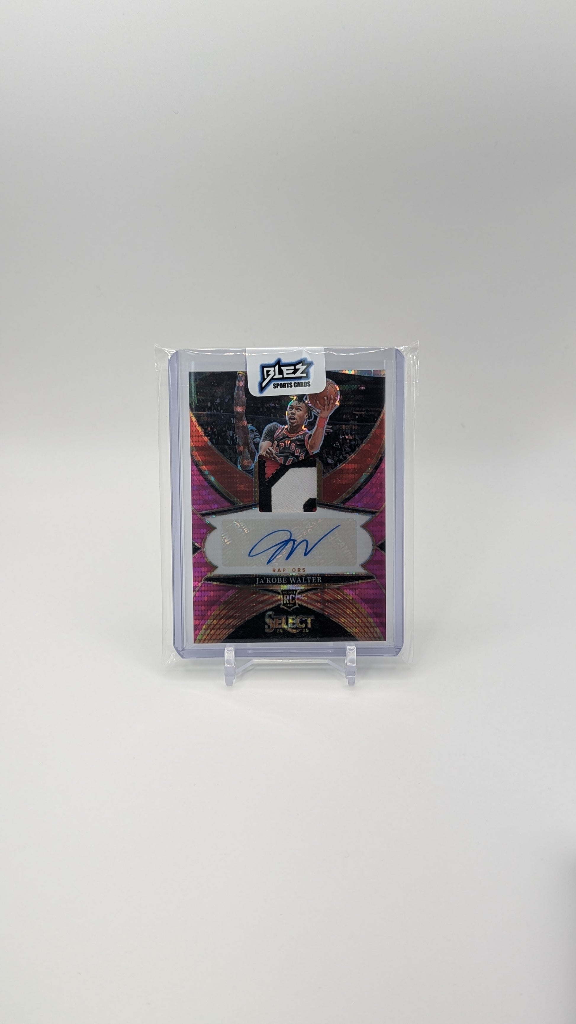 2024/25 Select Basketball Ja’Kobe Walter Rookie Patch Auto Pink Pulsar FOTL /15