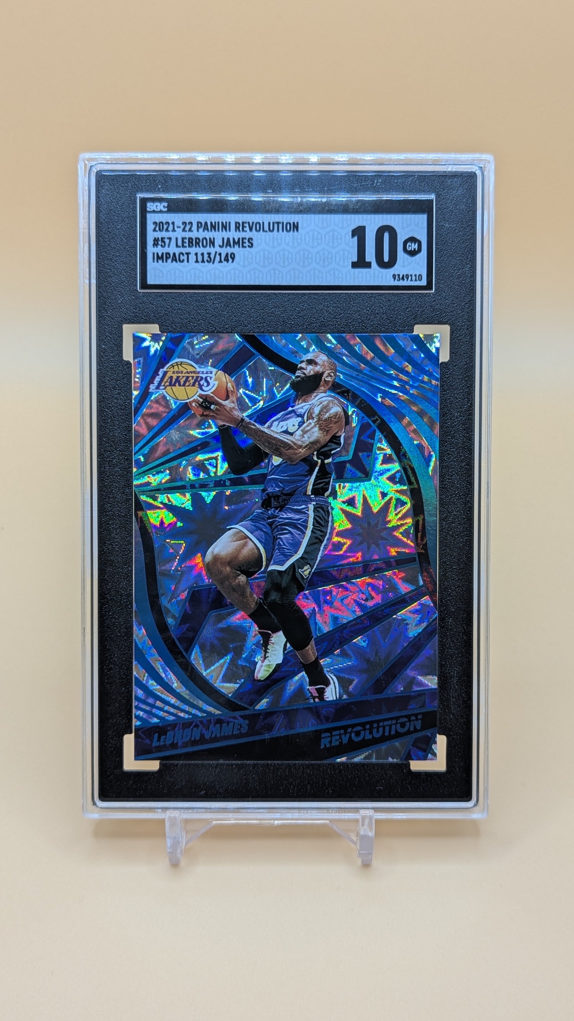 2020-2021 Panini Revolution Lebron James Impact 113/149 - SGC - 10