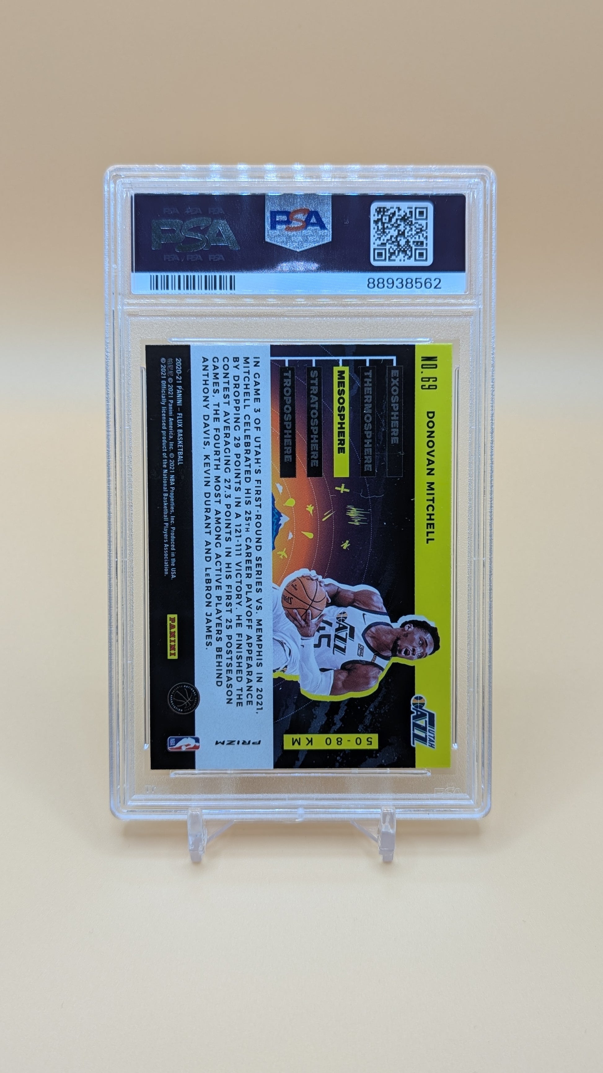 2020 Panini Flux Donovan Micthell Mesosphere SSP - PSA - 10
