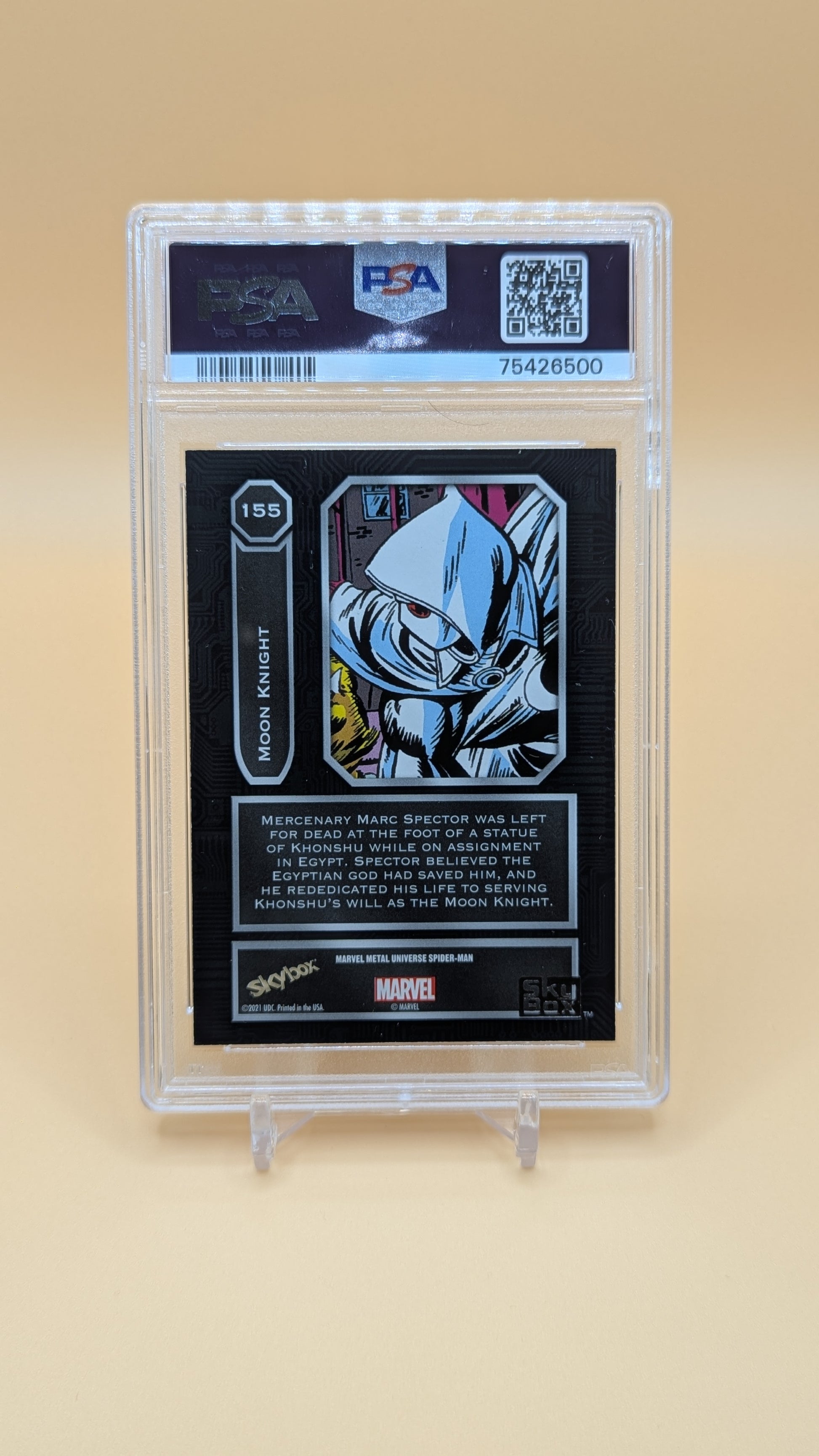 2022 Marvel M/U S-M Moon Knight Yellow - PSA - 9