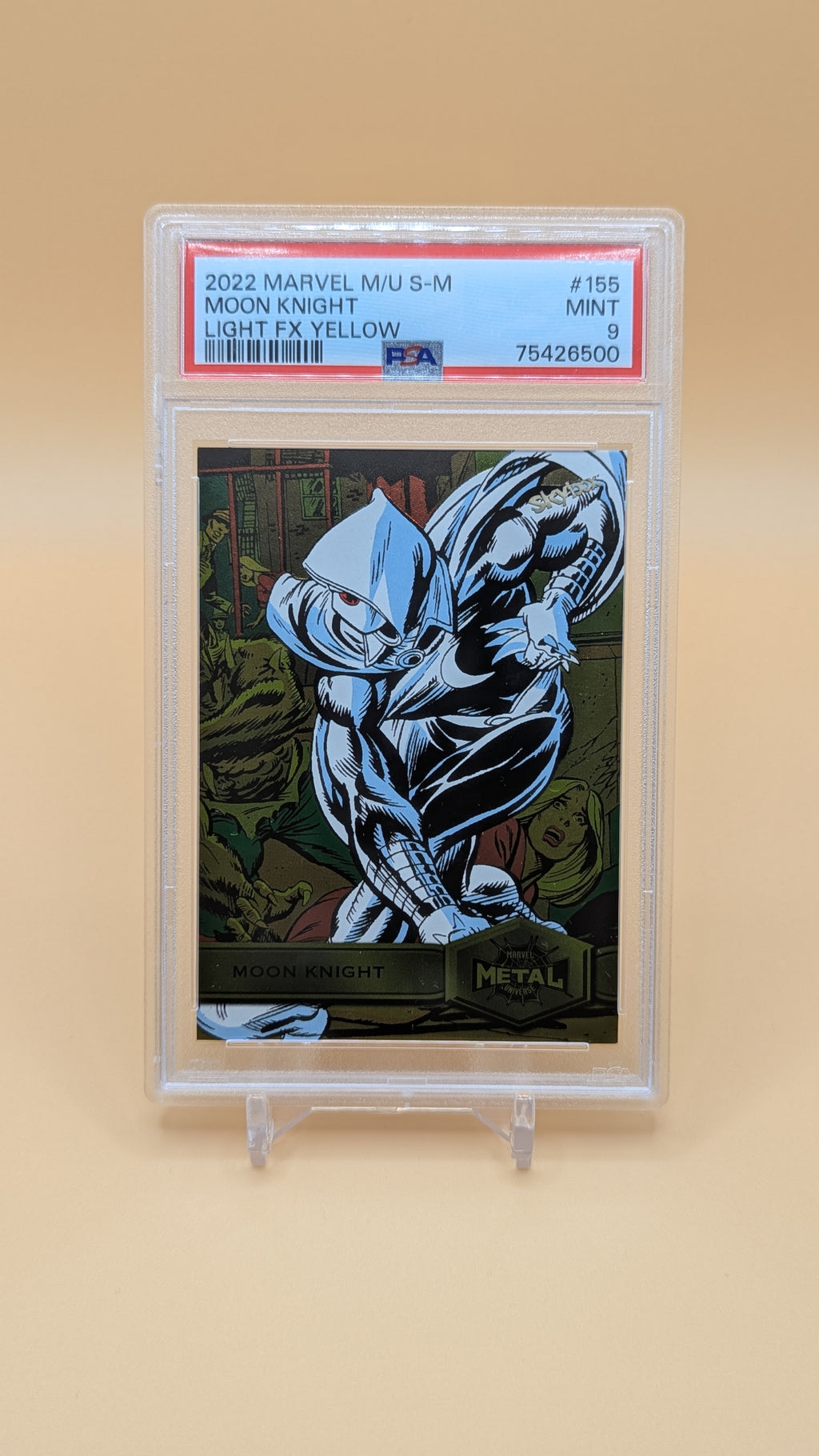 2022 Marvel M/U S-M Moon Knight Yellow - PSA - 9