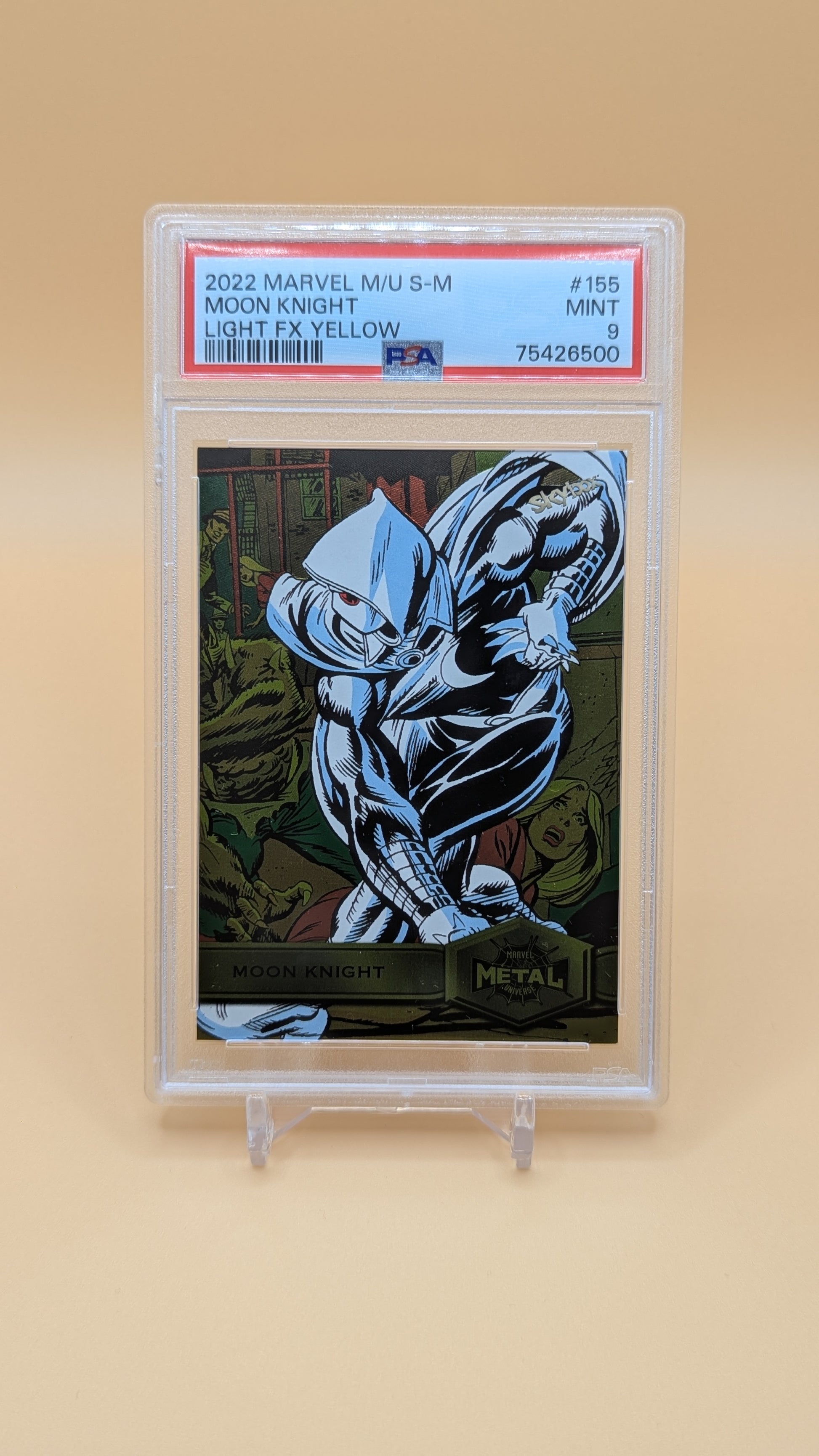 2022 Marvel M/U S-M Moon Knight Yellow - PSA - 9