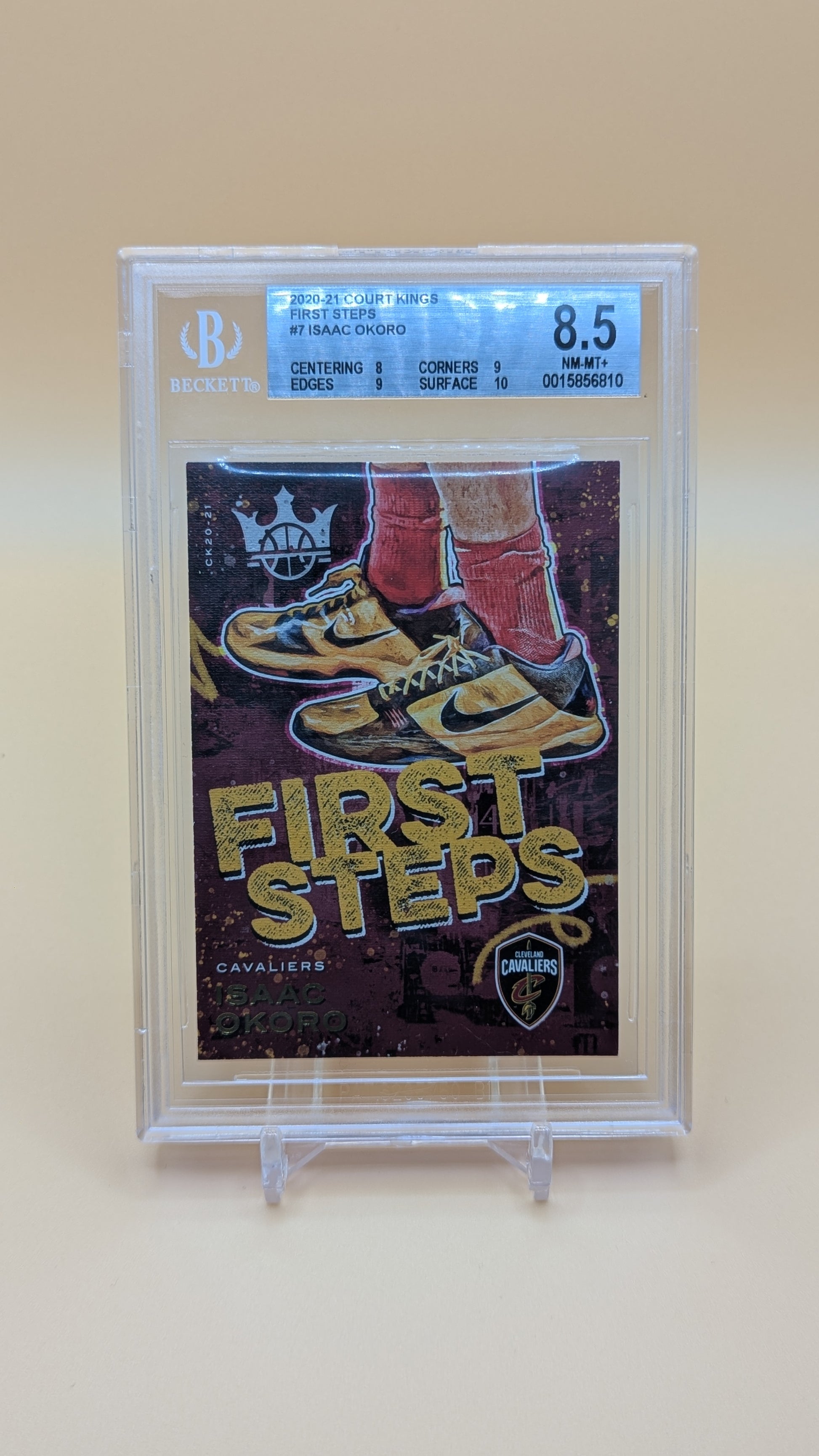 2020-2021 Court Kings First Steps Isaac Okoro- RC - Beckett - 8.5