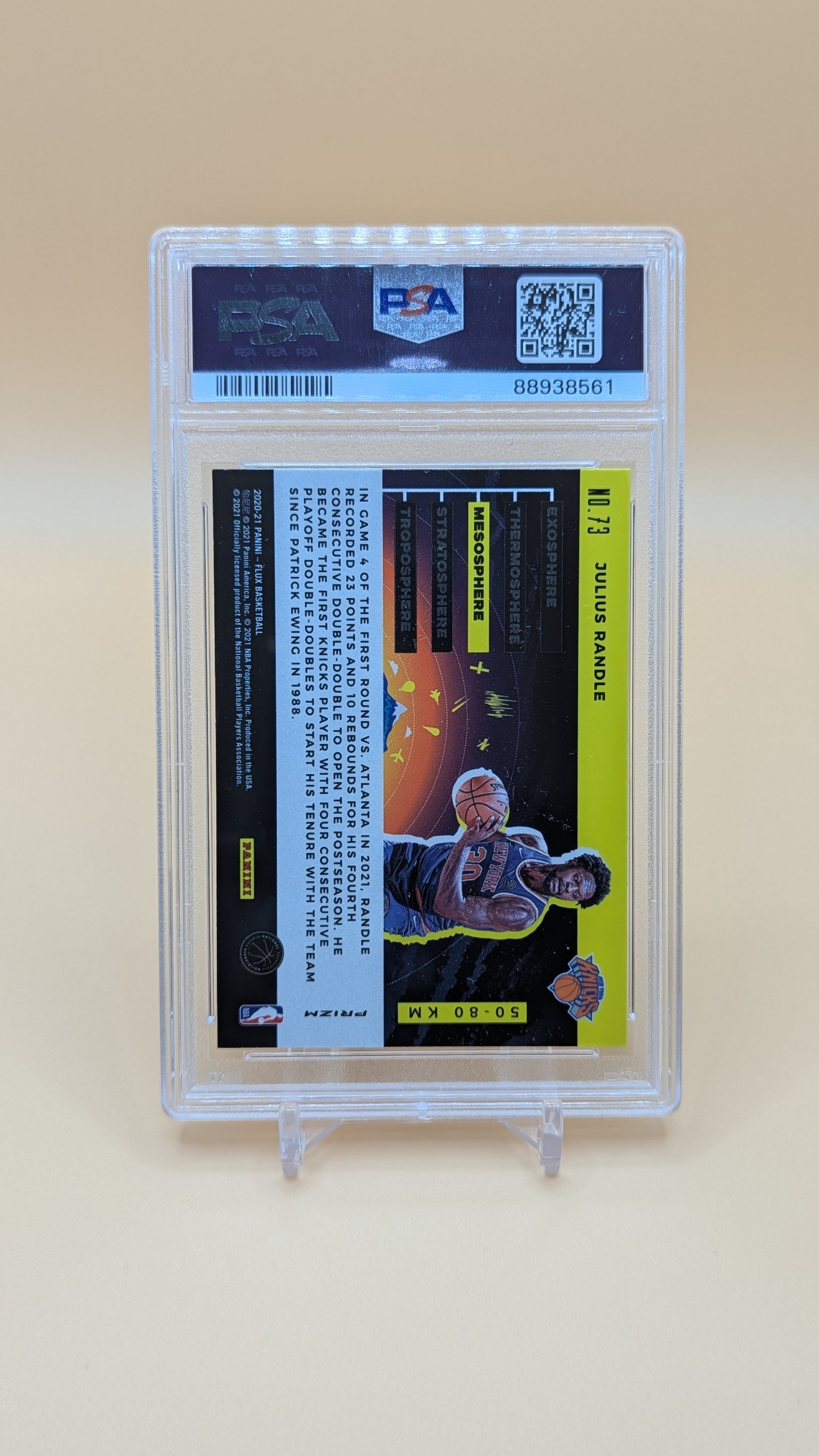 2020 Panini Flux Julius Randle Mesosphere SSP - PSA - 10