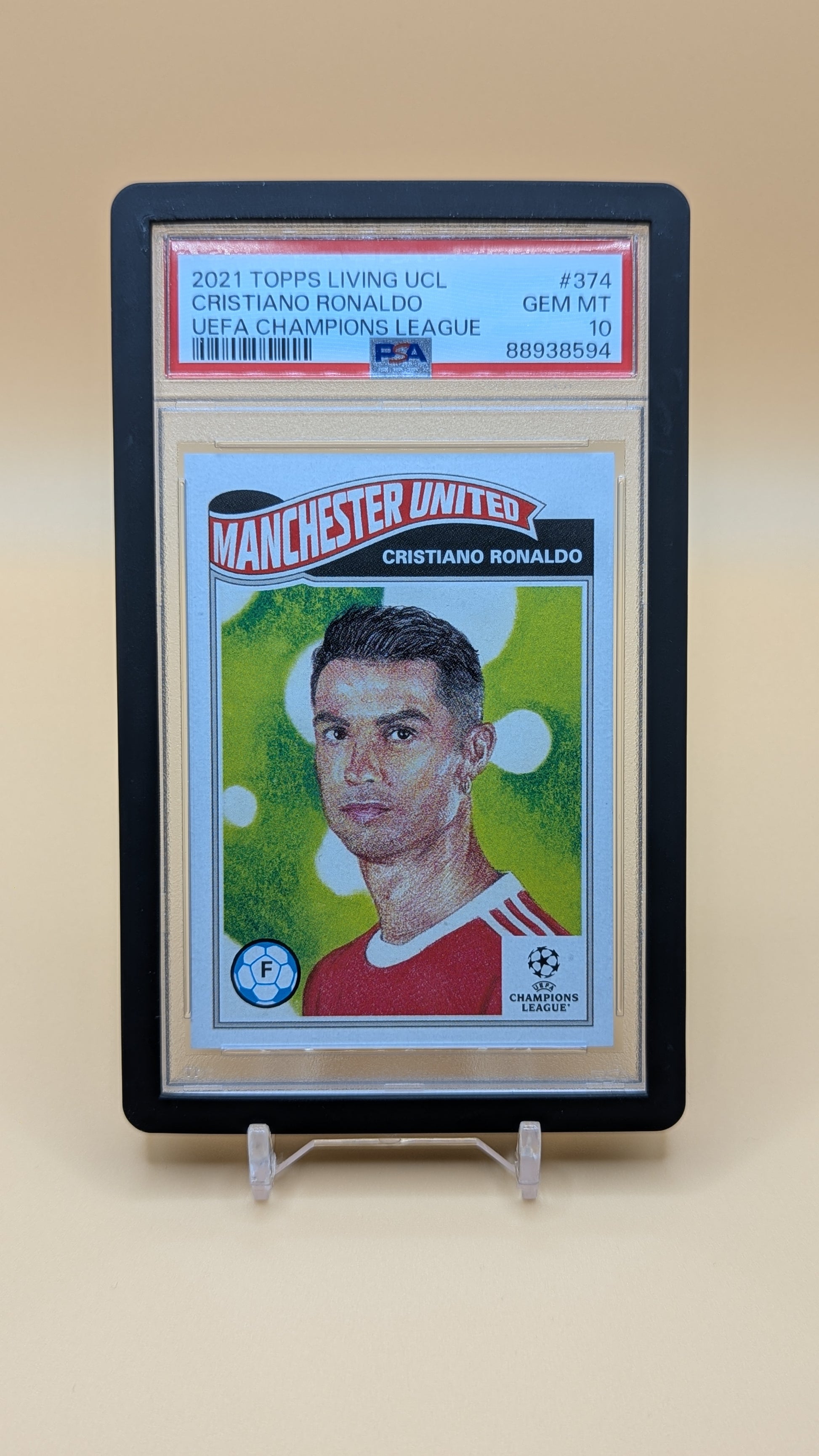 2021 Topps Living UCL Christiano Ronaldo - PSA - 10
