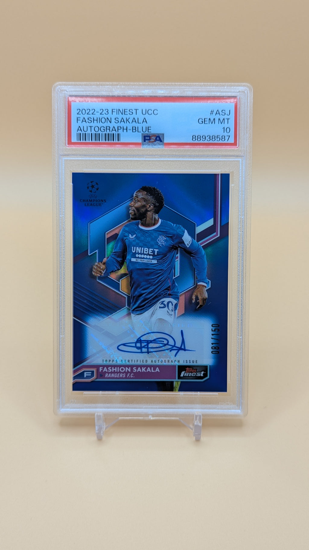 2022-2023 Finest UCC Fashion Sakala Auto- Blue 81/150 - PSA - 10