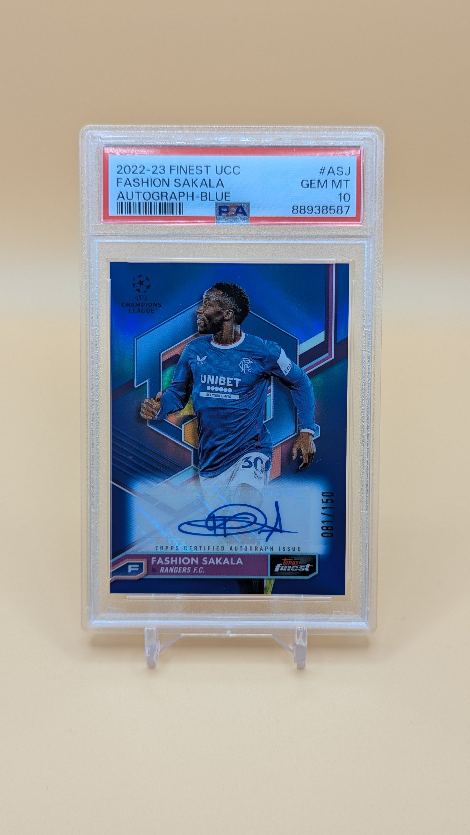 2022-2023 Finest UCC Fashion Sakala Auto- Blue 81/150 - PSA - 10