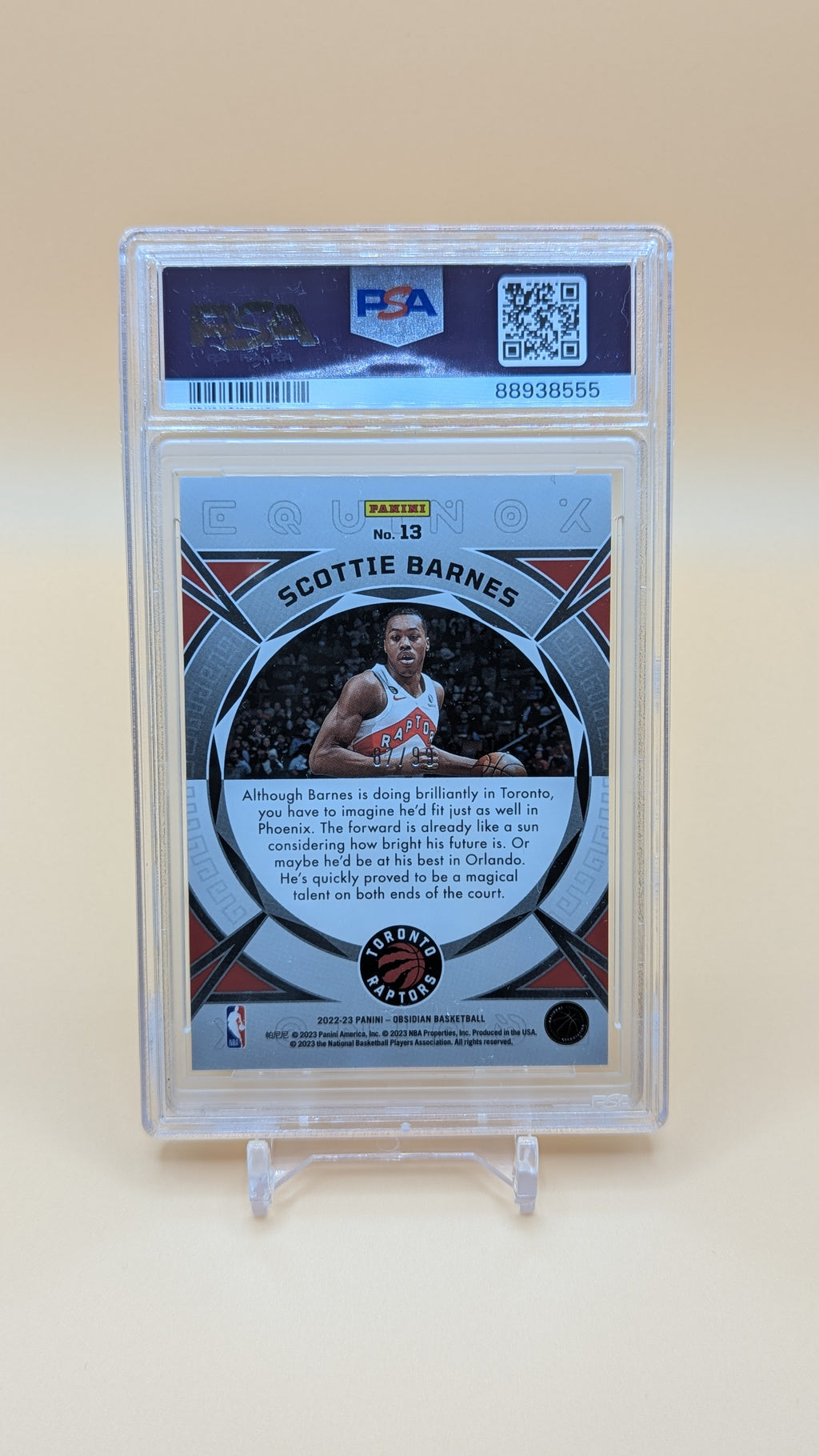 2022 Scottie Barner Equinox 87/99 - PSA - 10