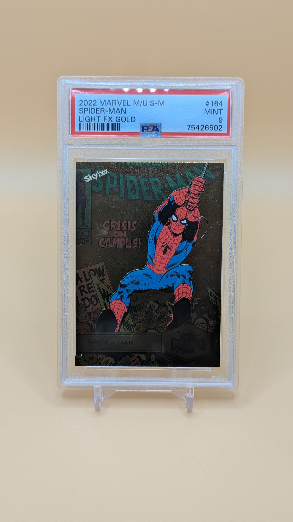 2022 Marvel M/U S-M Spiderman Gold - PSA - 9